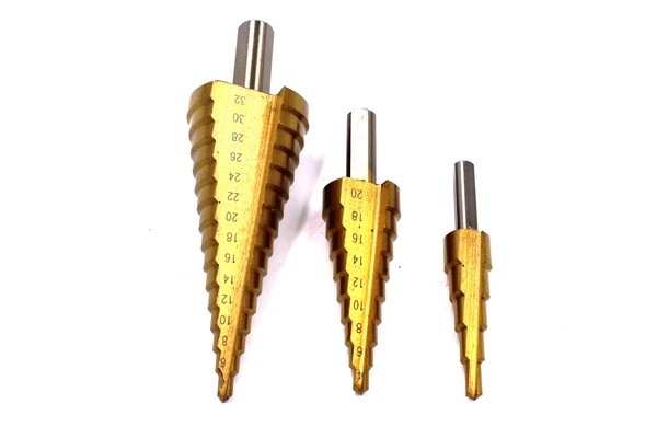 Stepenaste burgije set 3 kom Kv