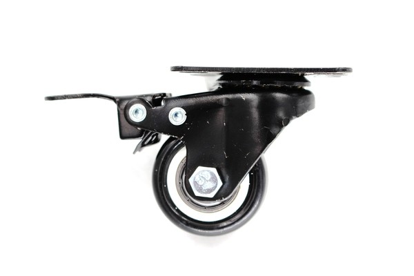 Tockic 40mm crni okretni sa plocicom I kocnicom Kv