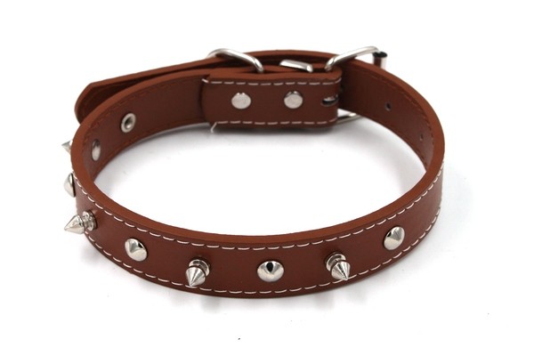 Ogrlica za pse 2.5*50cm OK1-braon spic