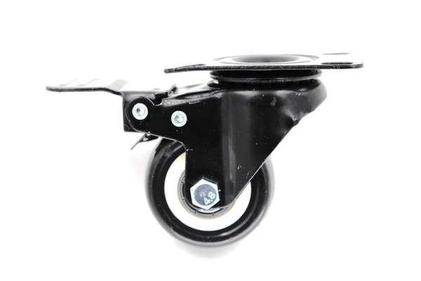 Tockic 50mm crni okretni sa plocicom I kocnicom Kv